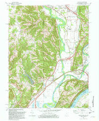 Hooven Ohio Historical topographic map, 1:24000 scale, 7.5 X 7.5 Minute, Year 1981