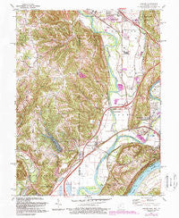 Hooven Ohio Historical topographic map, 1:24000 scale, 7.5 X 7.5 Minute, Year 1981