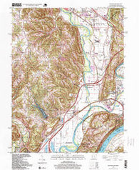 Hooven Ohio Historical topographic map, 1:24000 scale, 7.5 X 7.5 Minute, Year 1996