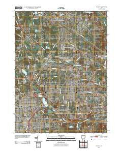 Hudson Ohio Historical topographic map, 1:24000 scale, 7.5 X 7.5 Minute, Year 2010