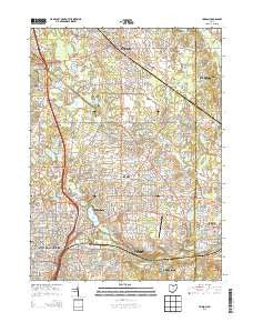 Hudson Ohio Historical topographic map, 1:24000 scale, 7.5 X 7.5 Minute, Year 2013