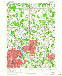 Hudson Ohio Historical topographic map, 1:24000 scale, 7.5 X 7.5 Minute, Year 1963