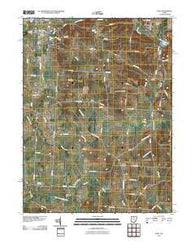 Hunt Ohio Historical topographic map, 1:24000 scale, 7.5 X 7.5 Minute, Year 2010