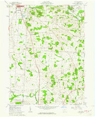 Hunt Ohio Historical topographic map, 1:24000 scale, 7.5 X 7.5 Minute, Year 1961