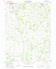 Hunt Ohio Historical topographic map, 1:24000 scale, 7.5 X 7.5 Minute, Year 1961