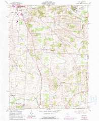Hunt Ohio Historical topographic map, 1:24000 scale, 7.5 X 7.5 Minute, Year 1961
