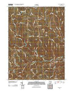Hunter Ohio Historical topographic map, 1:24000 scale, 7.5 X 7.5 Minute, Year 2010