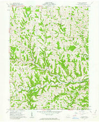 Hunter Ohio Historical topographic map, 1:24000 scale, 7.5 X 7.5 Minute, Year 1961