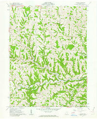 Hunter Ohio Historical topographic map, 1:24000 scale, 7.5 X 7.5 Minute, Year 1961