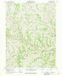 Hunter Ohio Historical topographic map, 1:24000 scale, 7.5 X 7.5 Minute, Year 1961
