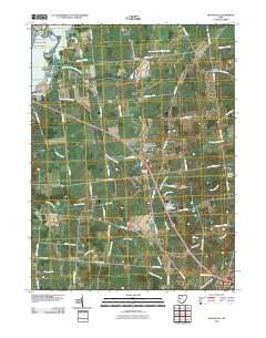 Huntsville Ohio Historical topographic map, 1:24000 scale, 7.5 X 7.5 Minute, Year 2010