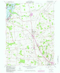 Huntsville Ohio Historical topographic map, 1:24000 scale, 7.5 X 7.5 Minute, Year 1960