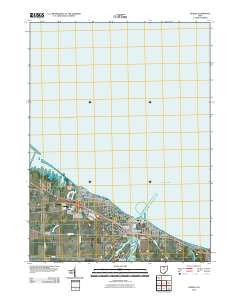 Huron Ohio Historical topographic map, 1:24000 scale, 7.5 X 7.5 Minute, Year 2010