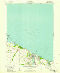 Huron Ohio Historical topographic map, 1:24000 scale, 7.5 X 7.5 Minute, Year 1959