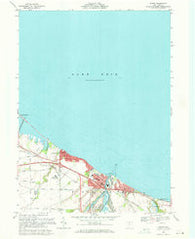Huron Ohio Historical topographic map, 1:24000 scale, 7.5 X 7.5 Minute, Year 1969