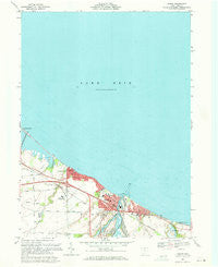 Huron Ohio Historical topographic map, 1:24000 scale, 7.5 X 7.5 Minute, Year 1969