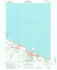 Huron Ohio Historical topographic map, 1:24000 scale, 7.5 X 7.5 Minute, Year 1969