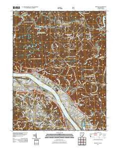 Ironton Ohio Historical topographic map, 1:24000 scale, 7.5 X 7.5 Minute, Year 2011