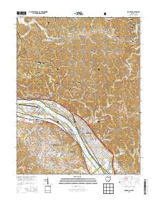 Ironton Ohio Historical topographic map, 1:24000 scale, 7.5 X 7.5 Minute, Year 2013