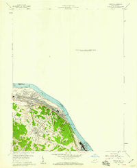 Ironton Ohio Historical topographic map, 1:24000 scale, 7.5 X 7.5 Minute, Year 1958