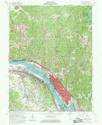 Ironton Ohio Historical topographic map, 1:24000 scale, 7.5 X 7.5 Minute, Year 1961