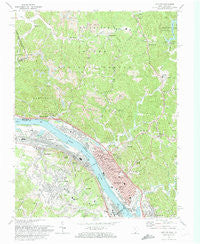 Ironton Ohio Historical topographic map, 1:24000 scale, 7.5 X 7.5 Minute, Year 1972