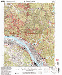 Ironton Ohio Historical topographic map, 1:24000 scale, 7.5 X 7.5 Minute, Year 2002