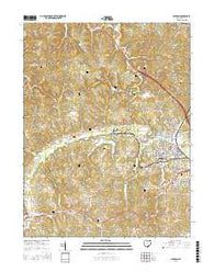 Jackson Ohio Current topographic map, 1:24000 scale, 7.5 X 7.5 Minute, Year 2016
