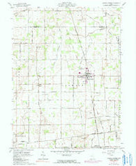 Jackson Center Ohio Historical topographic map, 1:24000 scale, 7.5 X 7.5 Minute, Year 1961