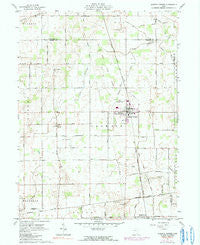 Jackson Center Ohio Historical topographic map, 1:24000 scale, 7.5 X 7.5 Minute, Year 1961