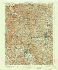 Jackson Ohio Historical topographic map, 1:62500 scale, 15 X 15 Minute, Year 1913