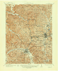 Jackson Ohio Historical topographic map, 1:62500 scale, 15 X 15 Minute, Year 1913