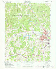 Jackson Ohio Historical topographic map, 1:24000 scale, 7.5 X 7.5 Minute, Year 1961