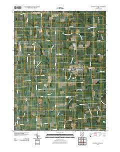 Jackson Center Ohio Historical topographic map, 1:24000 scale, 7.5 X 7.5 Minute, Year 2010