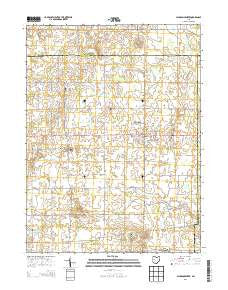 Jackson Center Ohio Historical topographic map, 1:24000 scale, 7.5 X 7.5 Minute, Year 2013