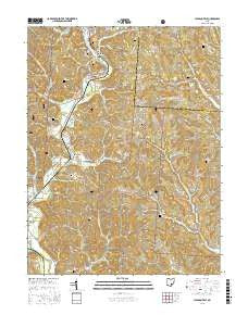 Jacksonville Ohio Current topographic map, 1:24000 scale, 7.5 X 7.5 Minute, Year 2016