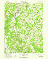 Jacksonville Ohio Historical topographic map, 1:24000 scale, 7.5 X 7.5 Minute, Year 1961