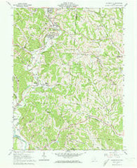 Jacksonville Ohio Historical topographic map, 1:24000 scale, 7.5 X 7.5 Minute, Year 1961