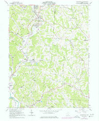 Jacksonville Ohio Historical topographic map, 1:24000 scale, 7.5 X 7.5 Minute, Year 1961