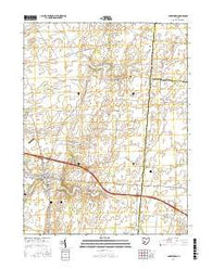Jamestown Ohio Current topographic map, 1:24000 scale, 7.5 X 7.5 Minute, Year 2016