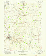 Jamestown Ohio Historical topographic map, 1:24000 scale, 7.5 X 7.5 Minute, Year 1961