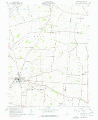Jamestown Ohio Historical topographic map, 1:24000 scale, 7.5 X 7.5 Minute, Year 1961