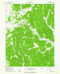 Jaybird Ohio Historical topographic map, 1:24000 scale, 7.5 X 7.5 Minute, Year 1961