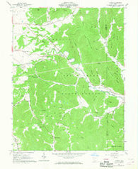 Jaybird Ohio Historical topographic map, 1:24000 scale, 7.5 X 7.5 Minute, Year 1961