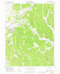 Jaybird Ohio Historical topographic map, 1:24000 scale, 7.5 X 7.5 Minute, Year 1961
