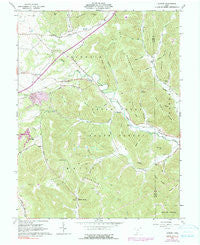Jaybird Ohio Historical topographic map, 1:24000 scale, 7.5 X 7.5 Minute, Year 1961