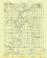 Jefferson Ohio Historical topographic map, 1:62500 scale, 15 X 15 Minute, Year 1907