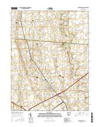 Jeffersonville Ohio Current topographic map, 1:24000 scale, 7.5 X 7.5 Minute, Year 2016