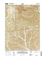 Jelloway Ohio Current topographic map, 1:24000 scale, 7.5 X 7.5 Minute, Year 2016