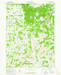 Jelloway Ohio Historical topographic map, 1:24000 scale, 7.5 X 7.5 Minute, Year 1961